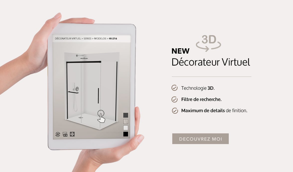 Découvrez le Nouveau Décorateur Virtuel de Profiltek : Conception de salle de bain 3D sur mesure